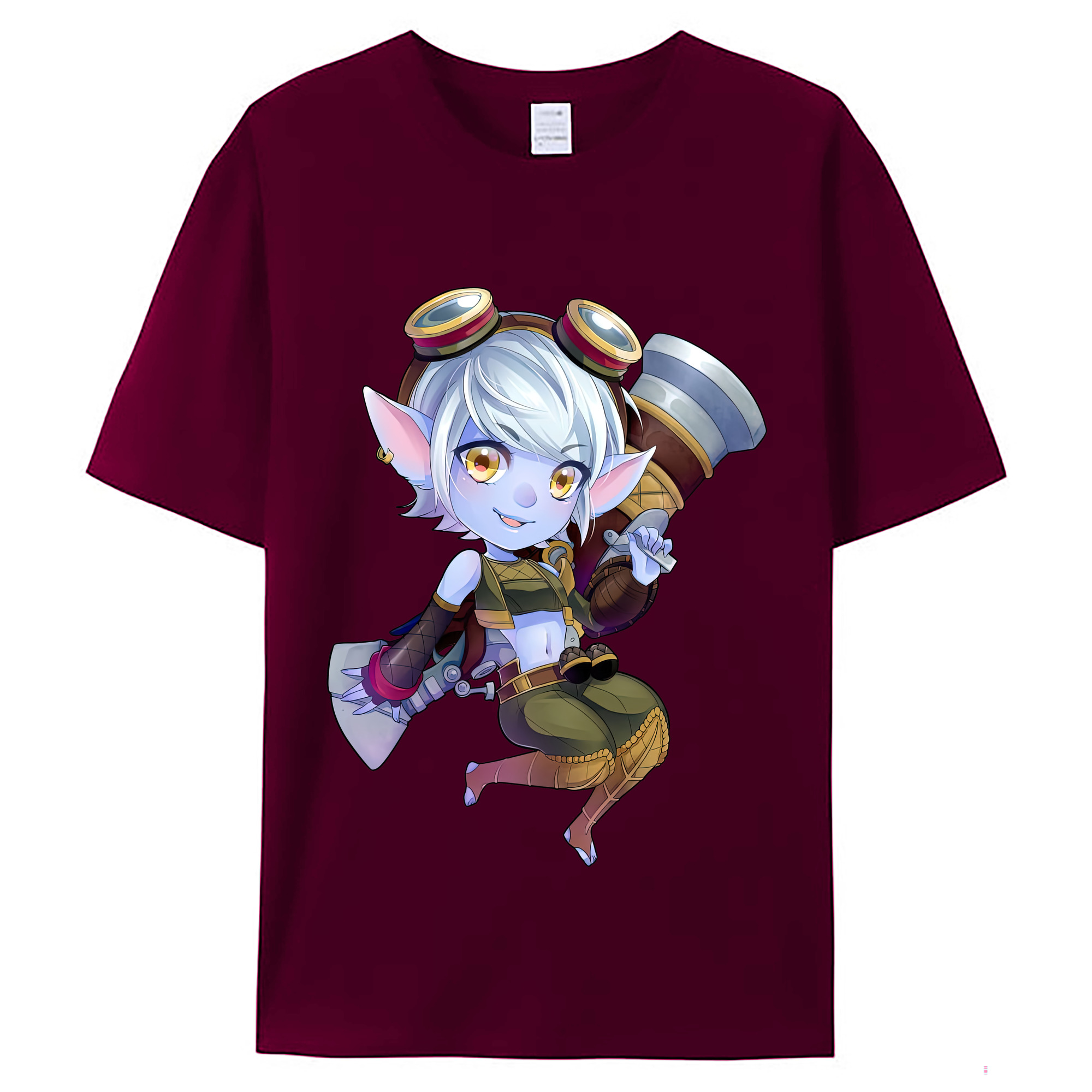 （画像用） リーグ・オブ・レジェンド League of Legends LOL レディースカジュアルプリントTシャツ（綿100％）